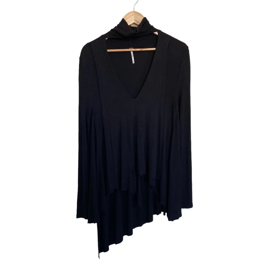 Free People Uptown Turtleneck Plunging Top